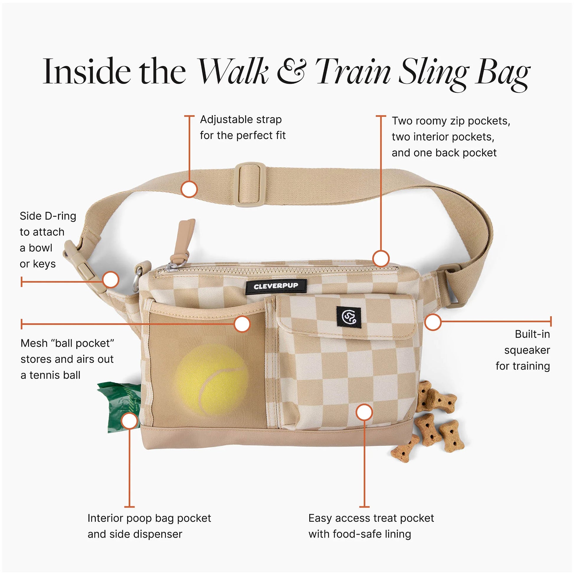 Dog Walk & Train Sling Bag