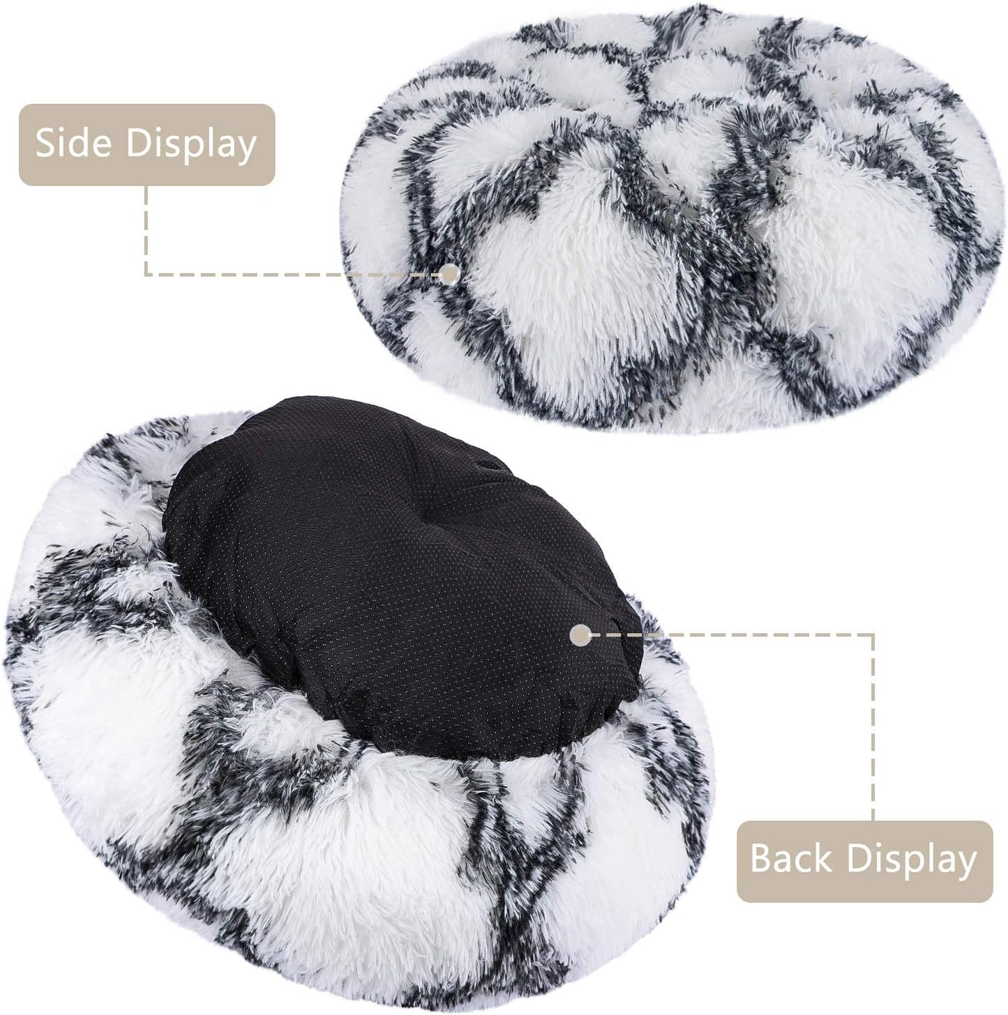 Medium Dog Bed for Large Medium Small Dogs, Rectangle Washable Dog Bed, Orthopedic Dog Bed, Soft Calming Sleeping Puppy Bed Durable Pet Cuddler with Anti-Slip Bottom