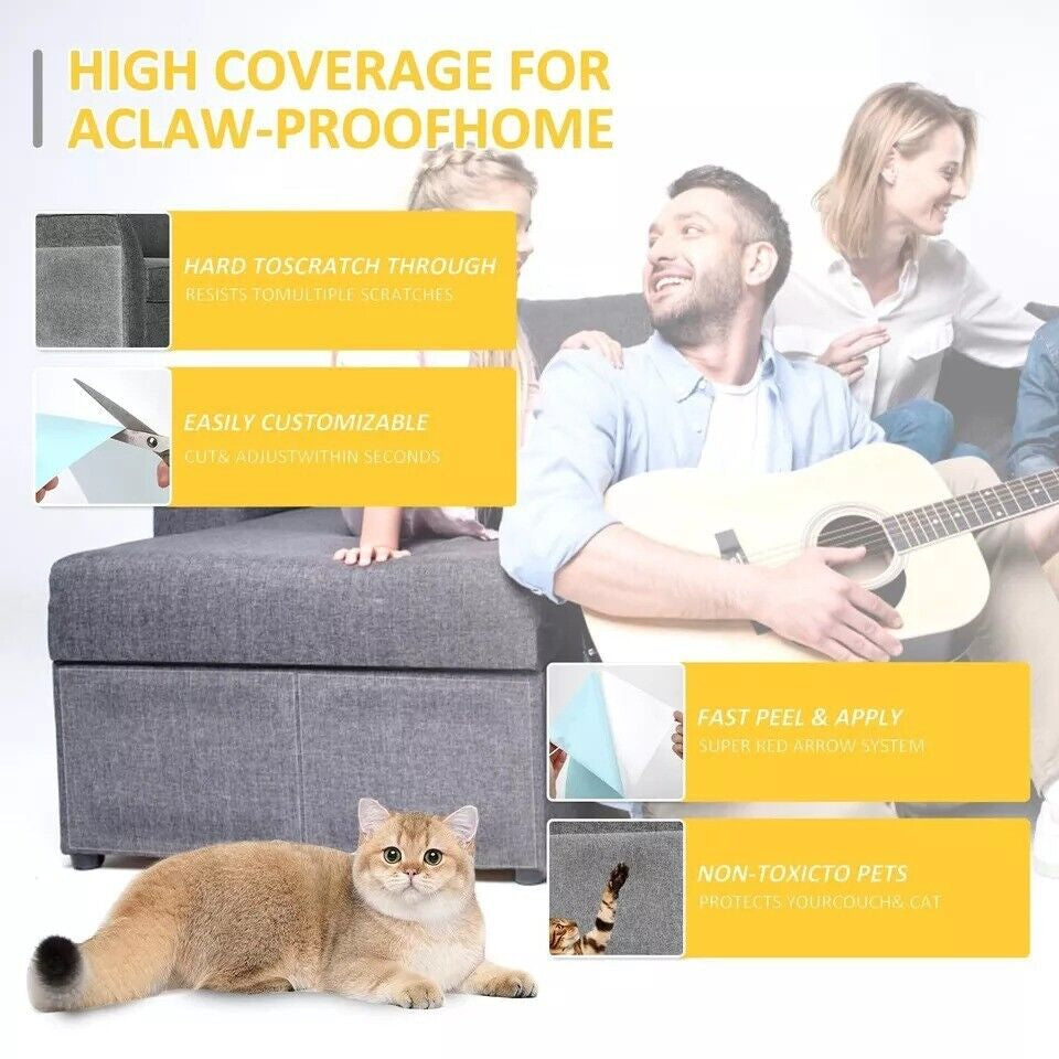 Anti Cat Scratch Furniture Protectors, Couch Corner Protectors for Cats, 11 Pcs