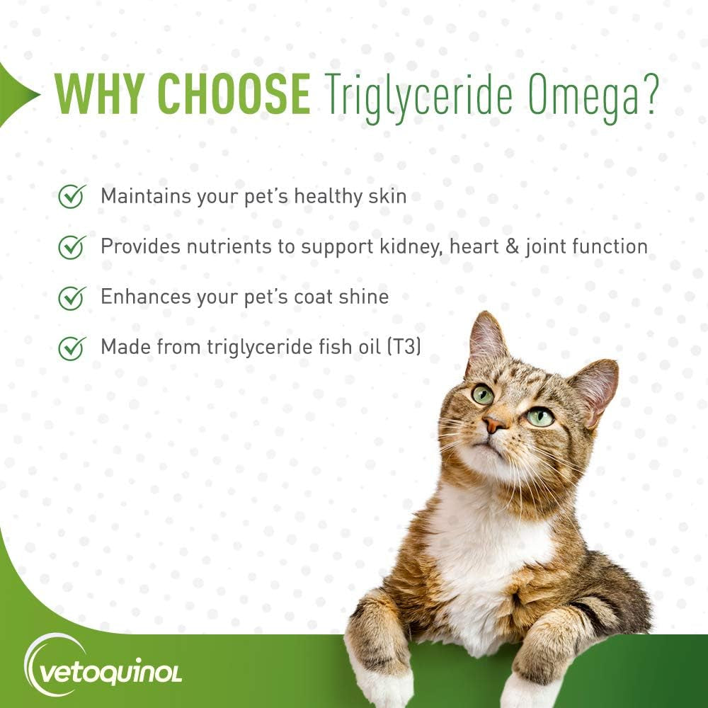 Triglyceride Omega Dog Supplement Capsules, Medium-Breed: 30-60 Lbs, 60Ct