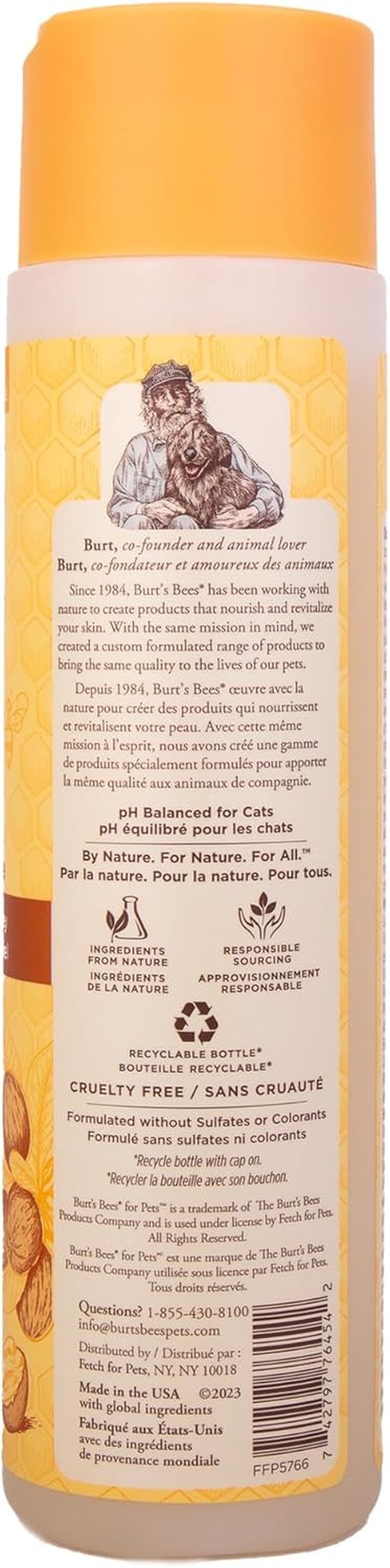 Hypoallergenic Shampoo for Cats with Shea Butter and Honey, 2Pk, 99.7% Natural Origin Formulas, Pet Shampoo for Cats, Gentle Cat Shampoo, Cat Shampoo for Itchy Skin, 2Pk, 10 Oz