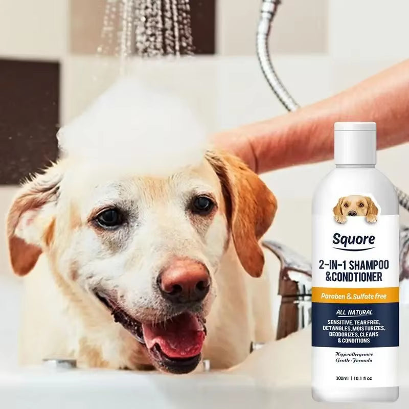 Cat Shampoo and Conditioner 300Ml Dog Shampoo Conditioner Moisturizing Dog Shampoo for Sensitive Skin PH Balanced Shampoo Dog