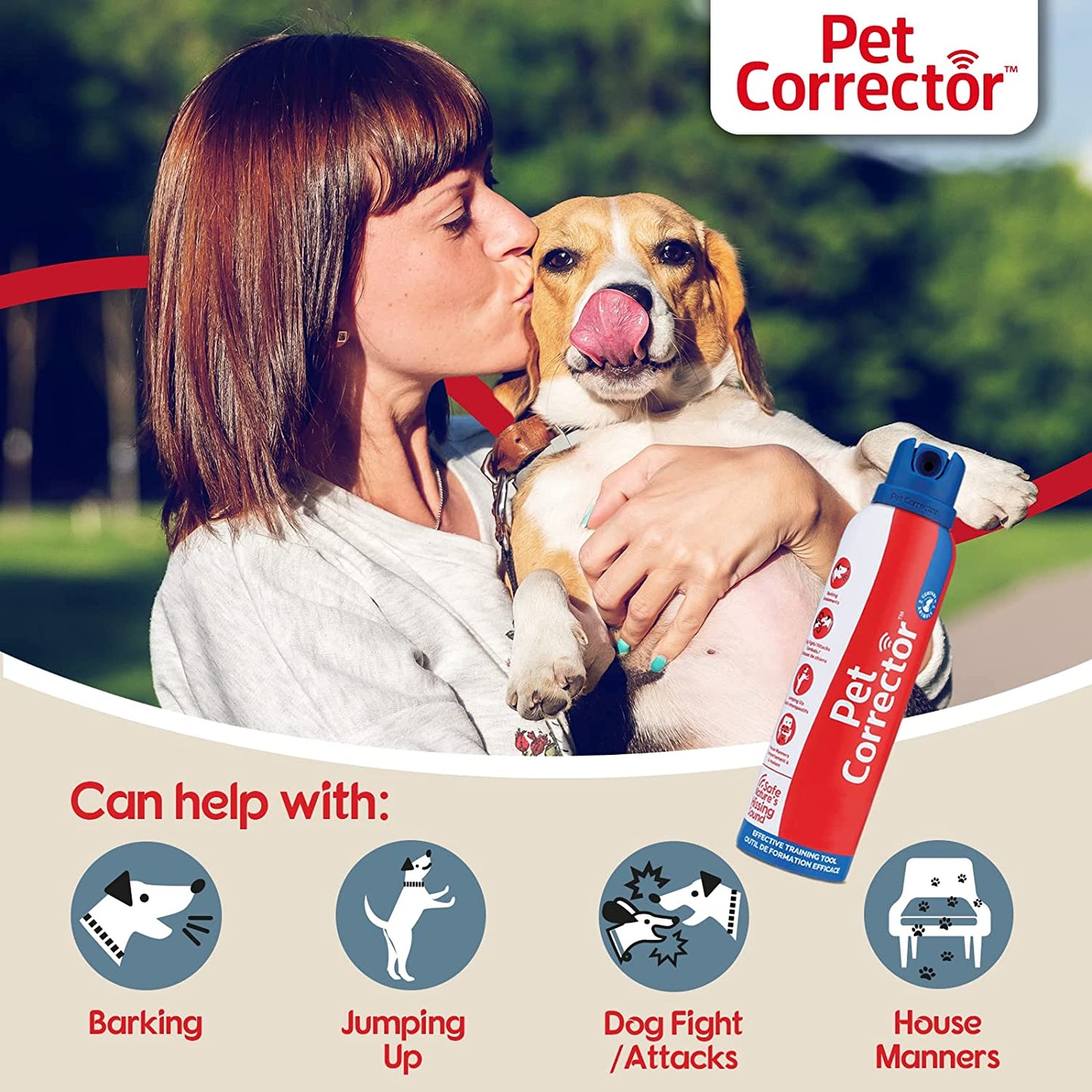 PET CORRECTOR Dog Trainer, 50Ml. 8 Pack- Stops Barking, Jumping Up, Place Avoidance, Food Stealing, Dog Fights & Attacks. Help Stop Unwanted Dog Behaviour. Easy to Use, Safe, Humane and Effective.