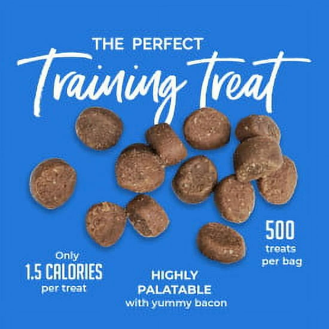 Training Bites for Dogs, Low Calorie Dog Treats Baked in the USA, Bacon 10 Oz.