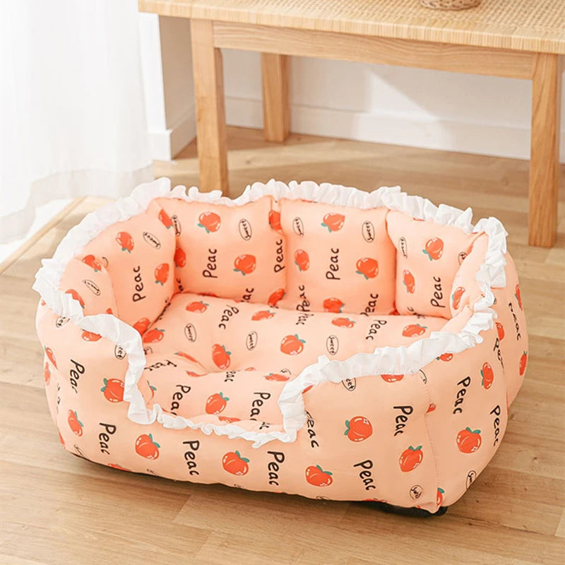 Summer Cat Bed House Kennel Dog Bed Dog Rug Cats Bed Small Dog House Cushion Sofa Bed Cat House Pet Bed Pet Tent