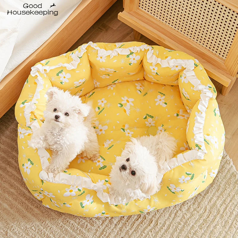 Summer Cat Bed House Kennel Dog Bed Dog Rug Cats Bed Small Dog House Cushion Sofa Bed Cat House Pet Bed Pet Tent