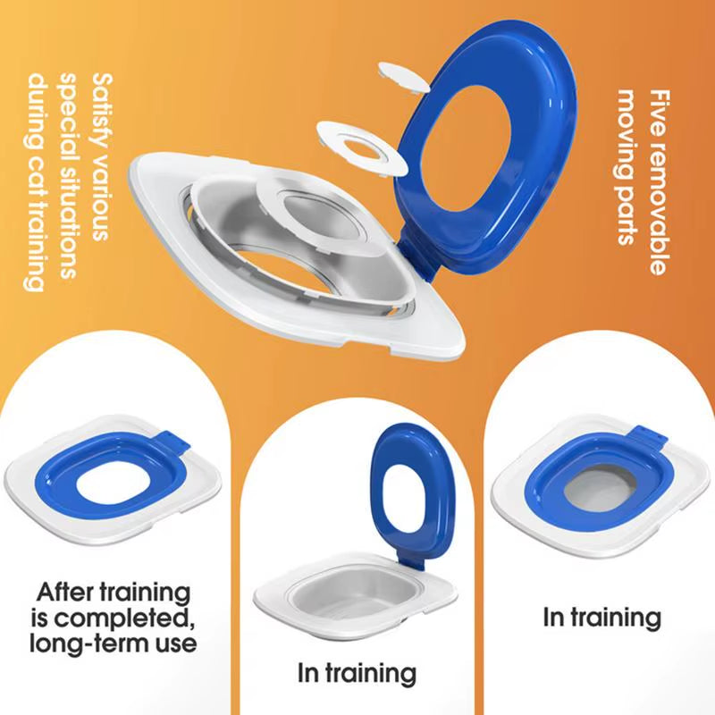 Best Plastic Cat Toilet Training Kit Universal Reusable Environmentally Friendly Cat Toilet Trainer for Pet Cleaning Cat