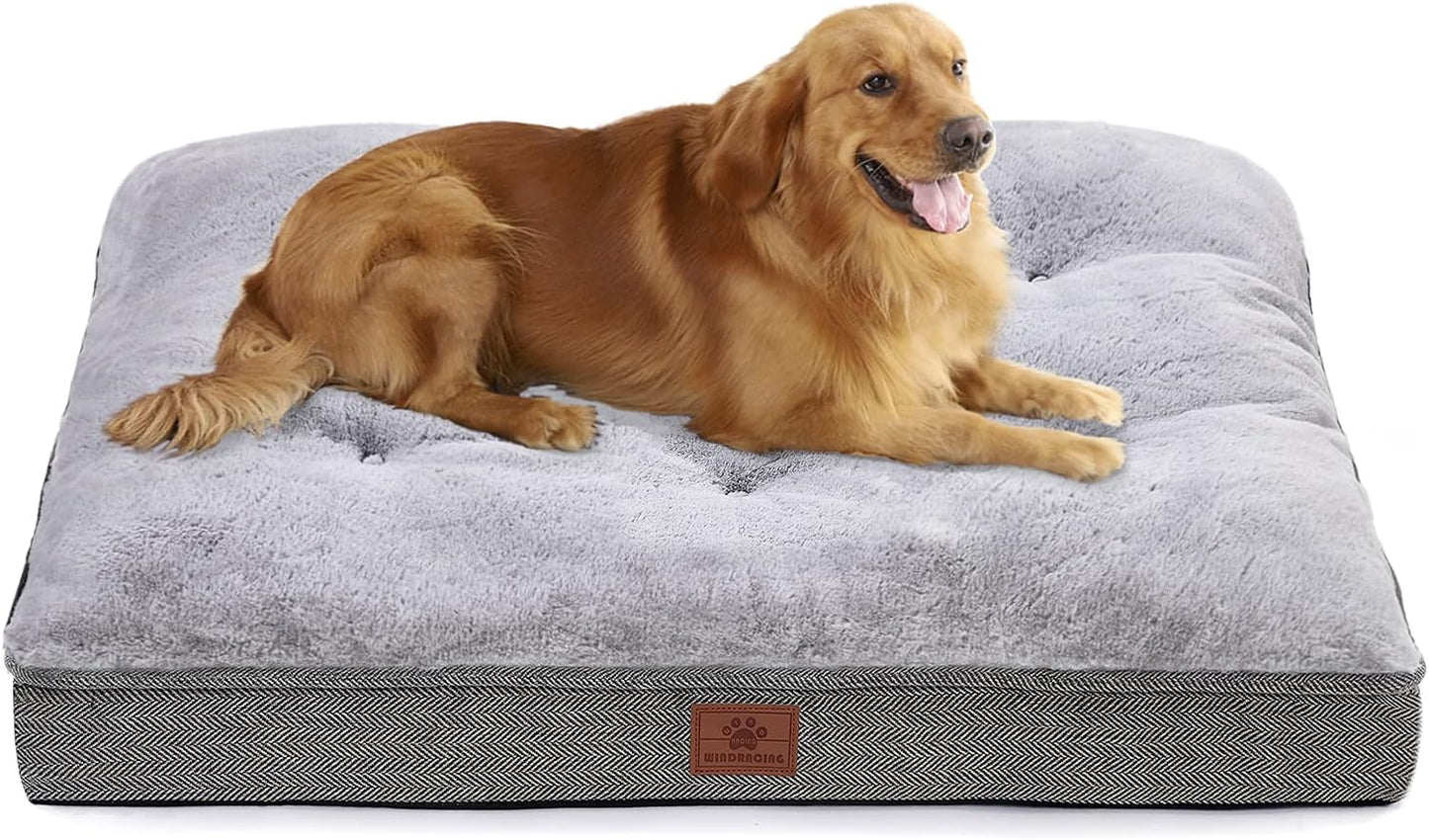 Dog Bed for Large Dogs and Medium Dogs.Dog Crate Bed,Dog Mat with Waterproof Urine Proof Liner.