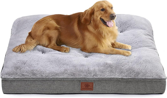 Dog Bed for Large Dogs and Medium Dogs.Dog Crate Bed,Dog Mat with Waterproof Urine Proof Liner.