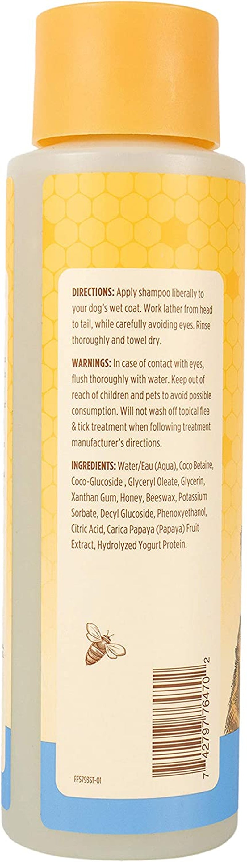 Naturally Derived Whitening Shampoo with Papaya & Yogurt - Brightening White Dog Shampoo for All Dogs, 16 Fl Oz - 6 Pack