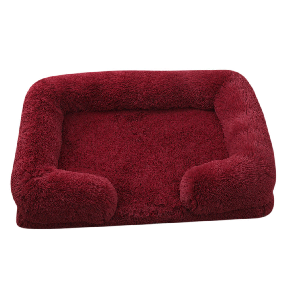 Plush round Pet Bed Dog Bed Winter