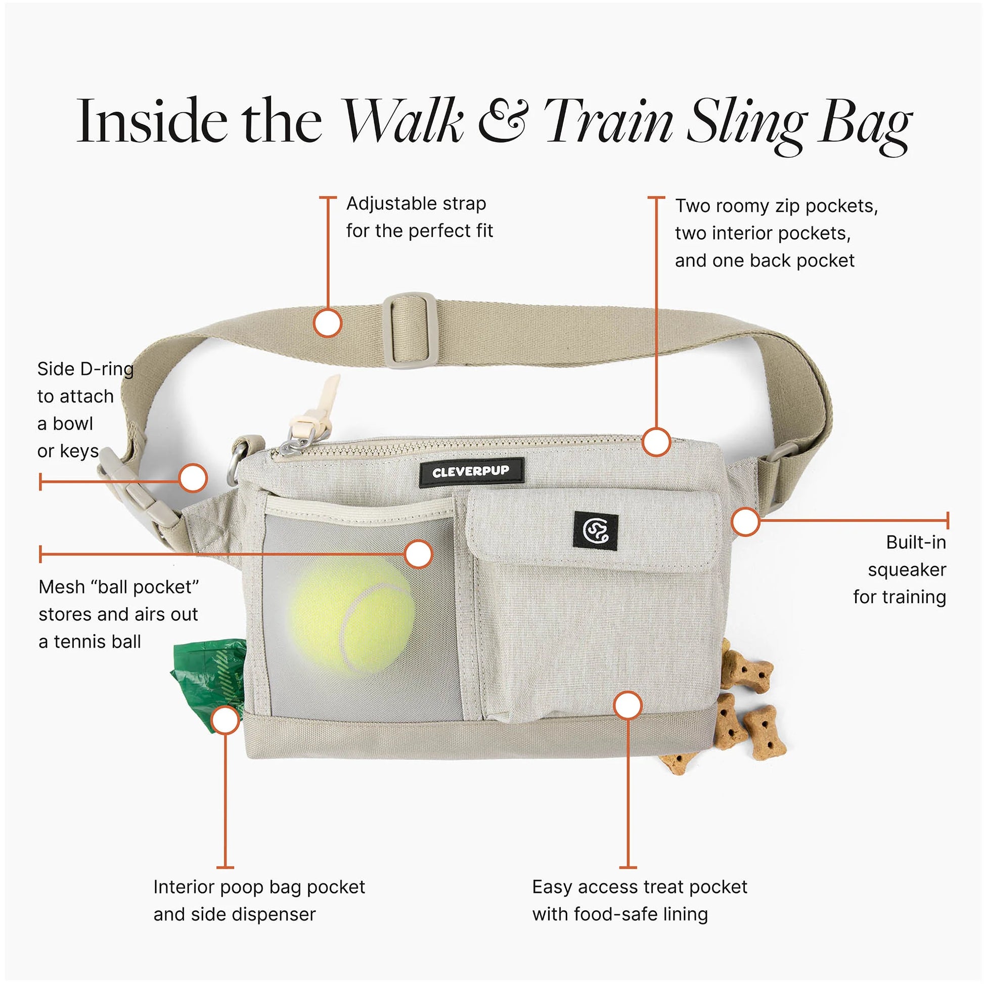 Dog Walk & Train Sling Bag