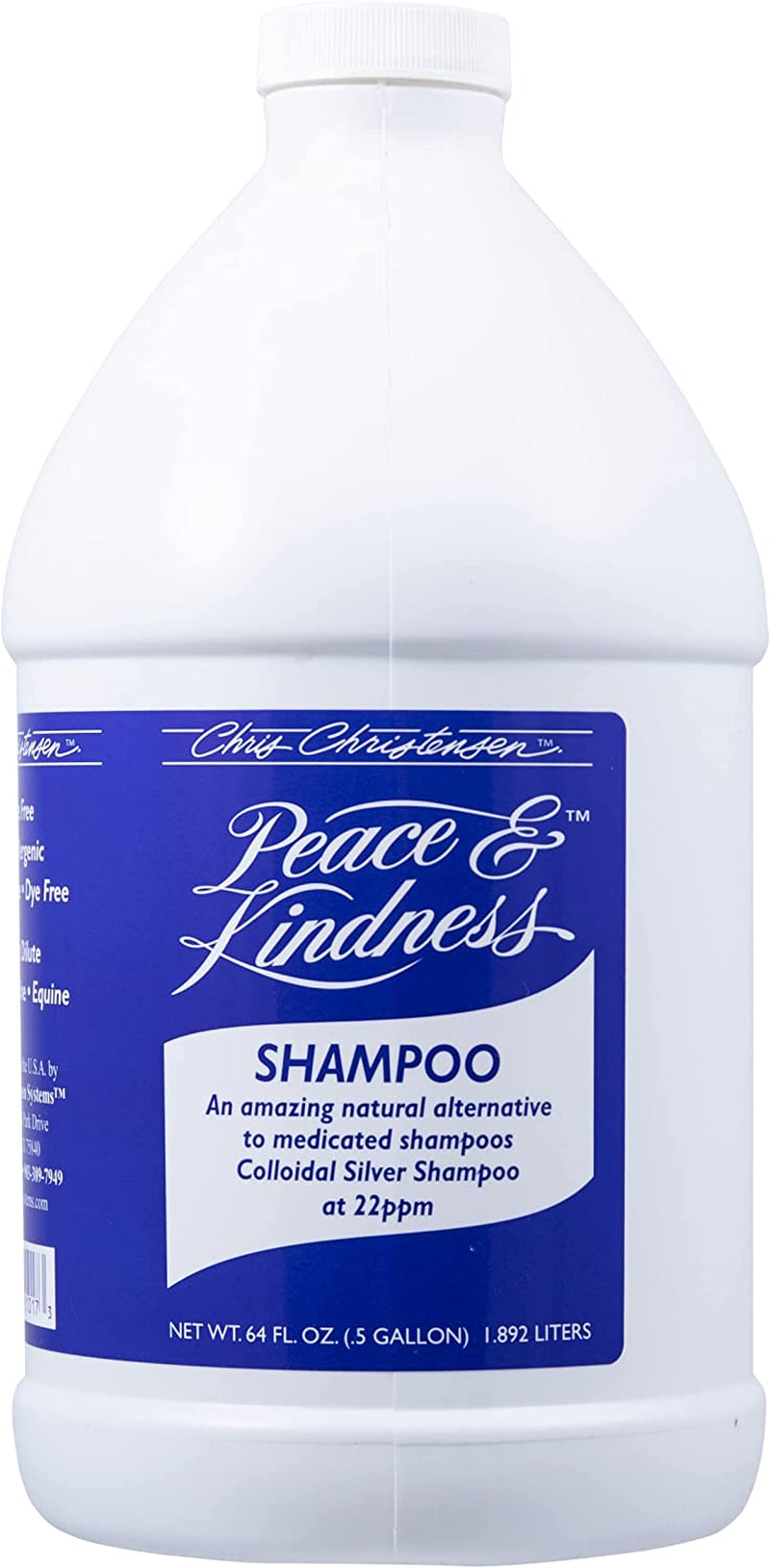 Shampoo for Dogs - Peace & Kindness Shampoo - Dog Shampoo for Skin Problems - Colloidal Silver Shampoo - 64 Oz.