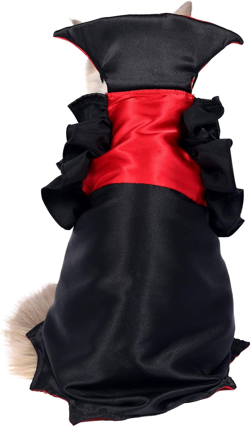 Dog Costume Cat Vampire Halloween Costume Holiday Dressing up Cloak with Button for Kitten Small Dog Medium Outfit Cosplay Decoration Party Suit