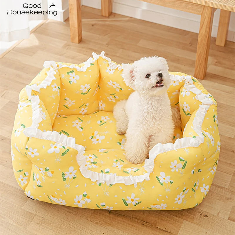 Summer Cat Bed House Kennel Dog Bed Dog Rug Cats Bed Small Dog House Cushion Sofa Bed Cat House Pet Bed Pet Tent