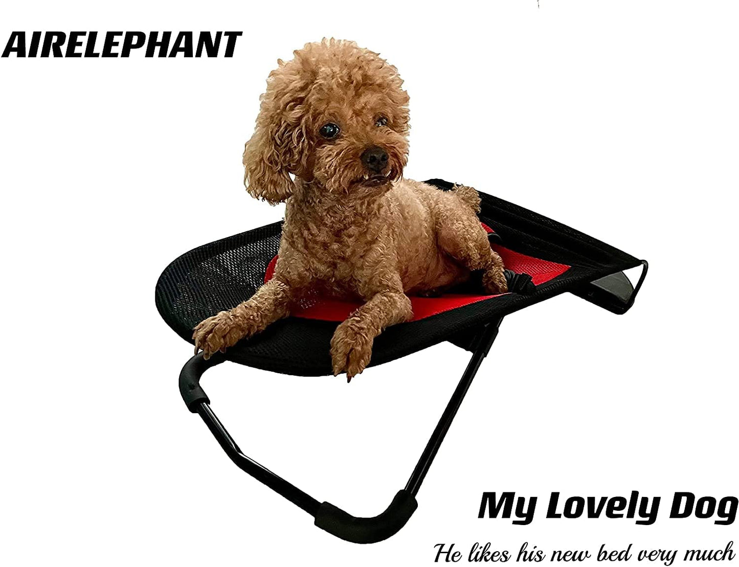 Pet Rocking Bed Chair, Dog Bed Cat Bed with Non-Slip Feet Removable Washable Cover,Portable Outdoor Folding Chair/Bed