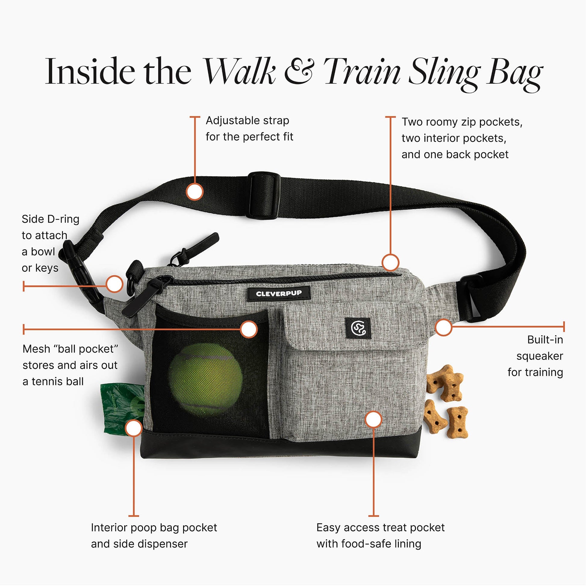 Dog Walk & Train Sling Bag