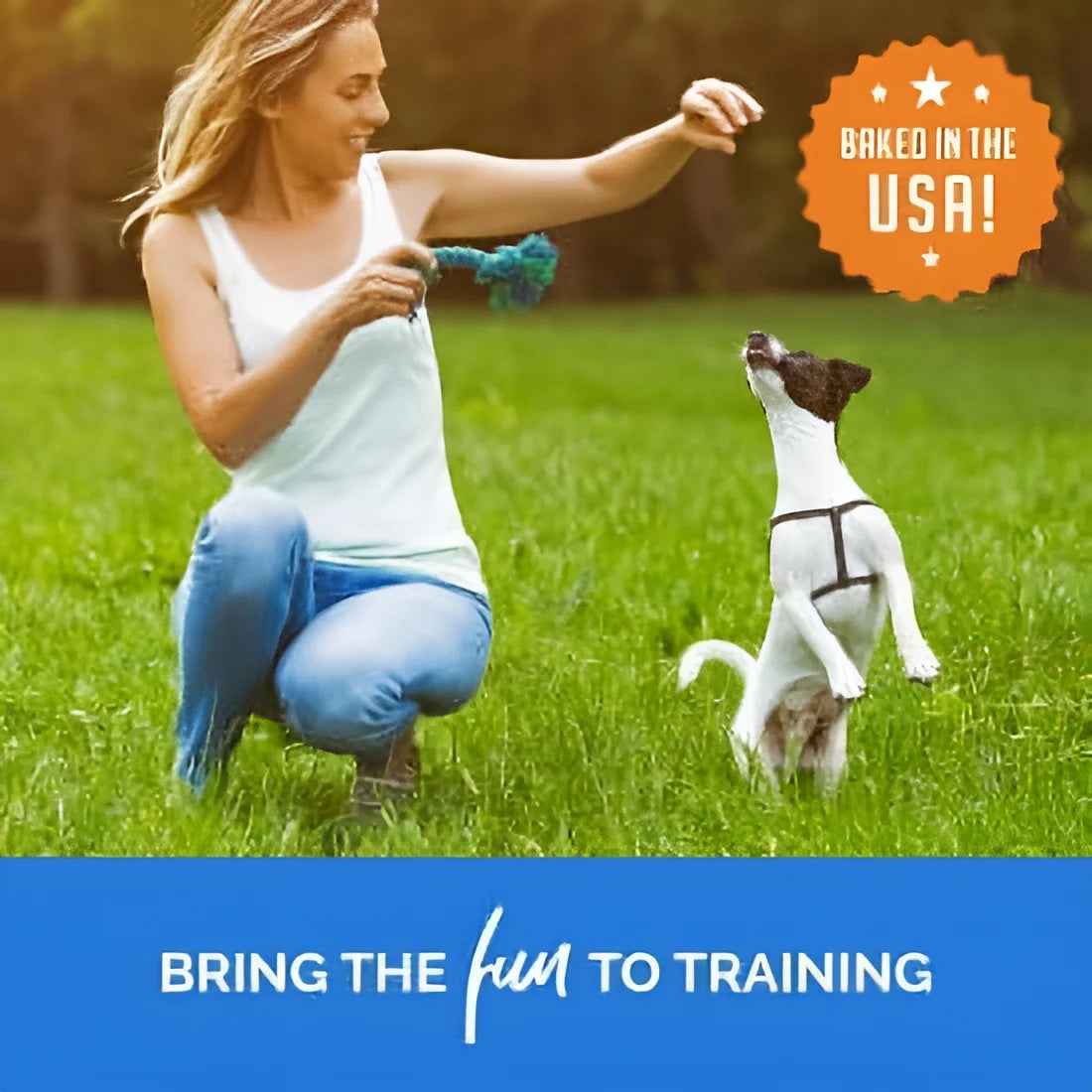 Training Bites for Dogs, Low Calorie Dog Treats Baked in the USA, Bacon 10 Oz.