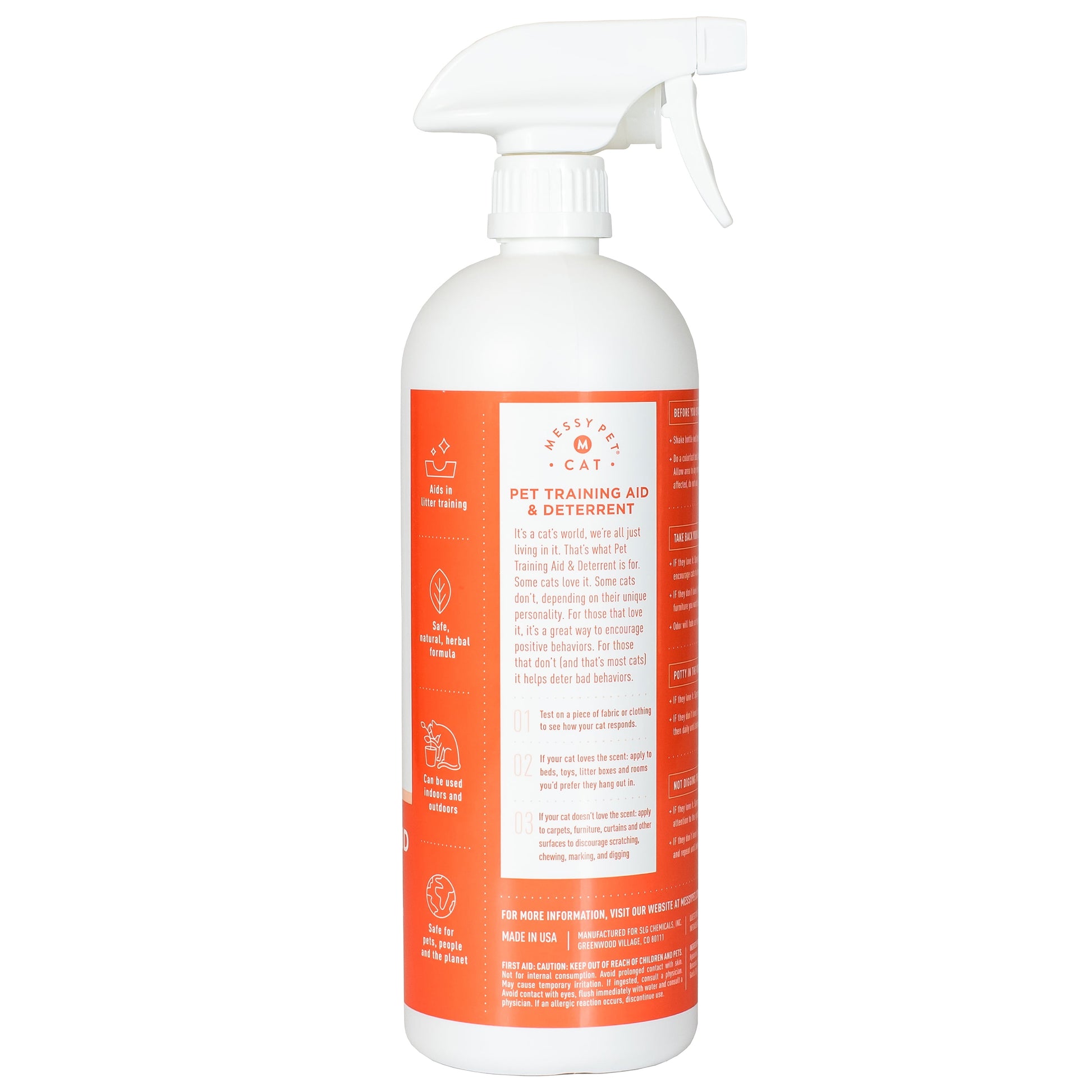 Pet Deterrent Spray Bottle, 27.05 Fl Oz