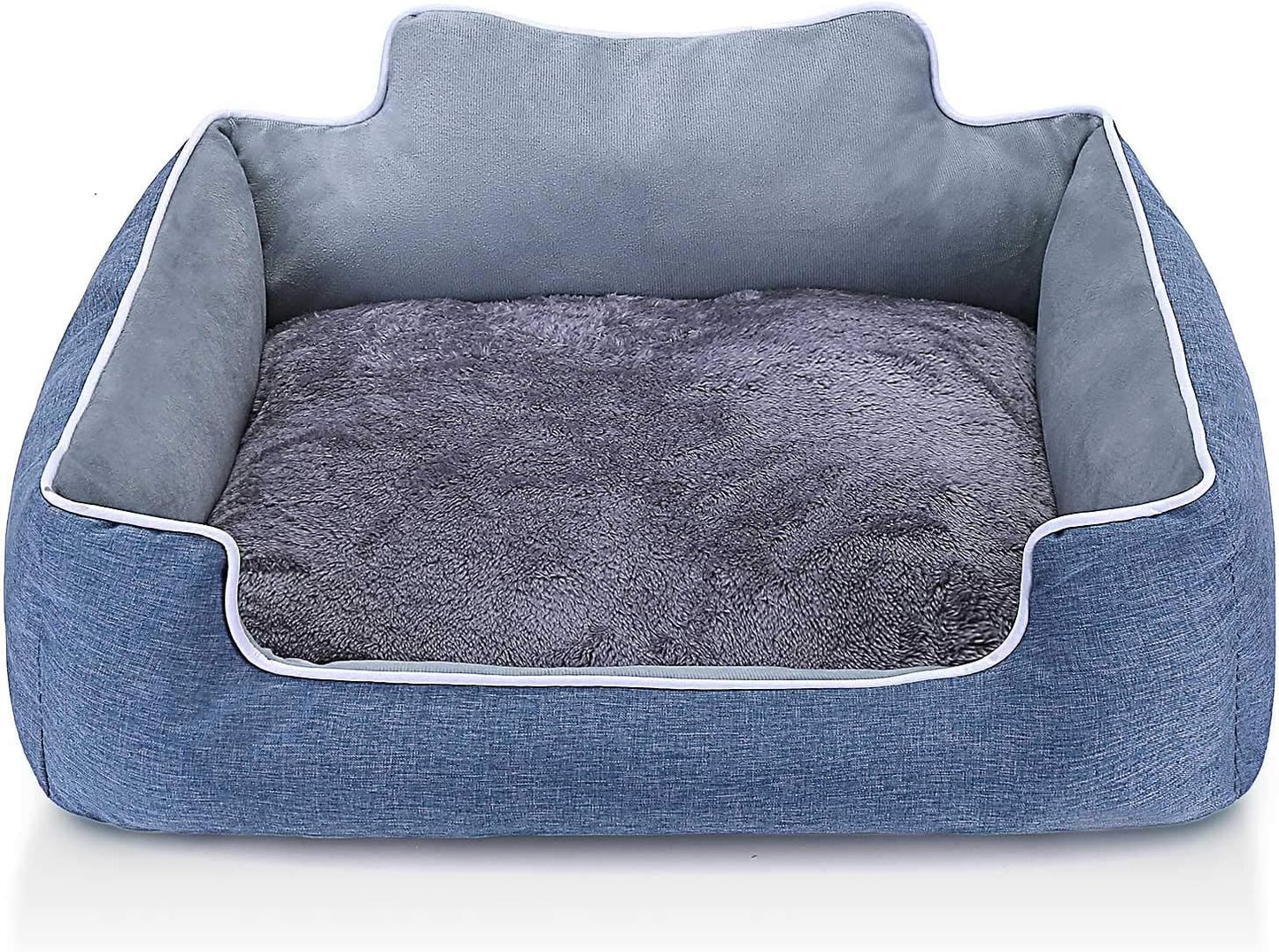 Medium Dog Bed & Cat Bed, Machine Washable Dog Bed with Removable Cover, Durable Bite Resistant Thick Warm Dog Bed -Medium