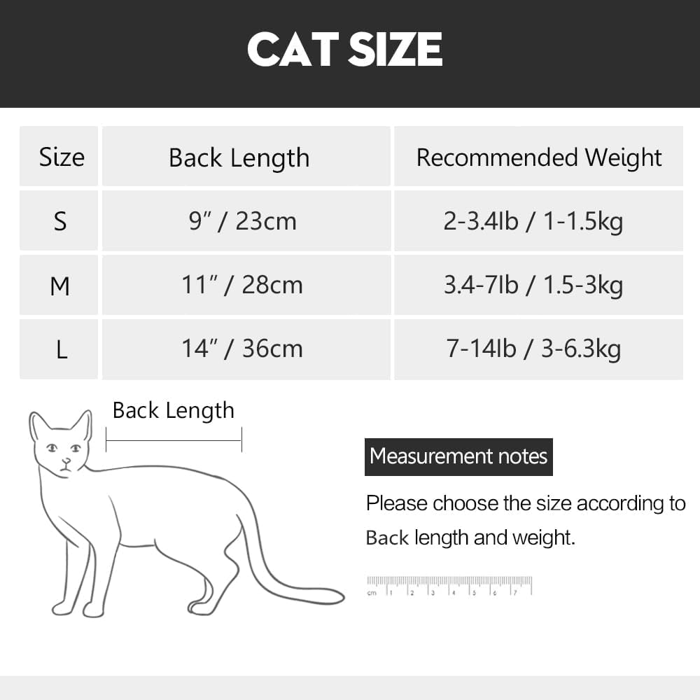 Cat Recovery Suit for Male and Female Surgical Post Surgery Soft Cone Onesie Shirt Clothes Neuter Licking Protective Diapers Outfit Cover Kitten Spay Collar(M, Camouflage)