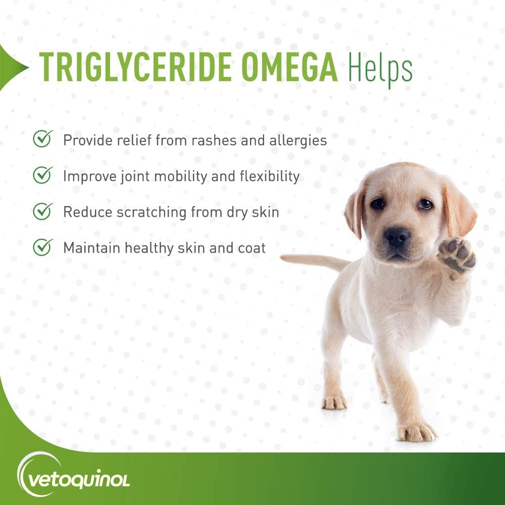 Triglyceride Omega Dog Supplement Capsules, Medium-Breed: 30-60 Lbs, 60Ct