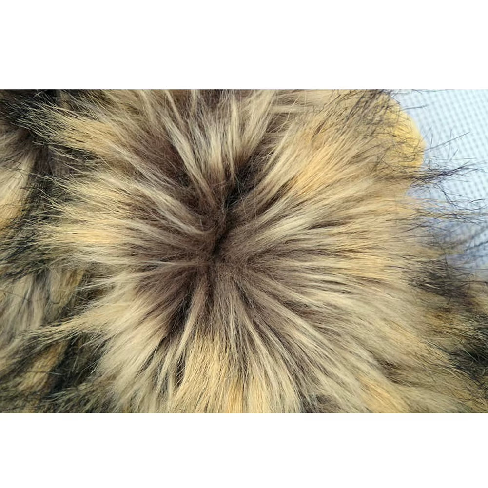 Funny Cute Pet Costume Cosplay Lion Mane Wig Cap Hat for Cat Halloween Xmas Clothes Fancy Dress with Ears Autumn Winter