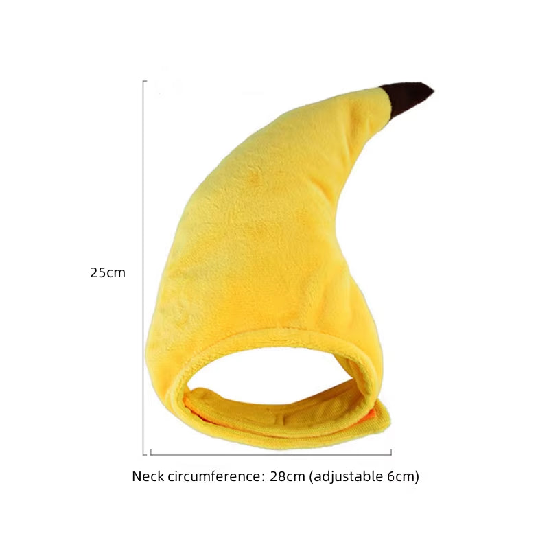 Funny Cute Pet Cat Costume Banana Cap Hat for Cat Dog Halloween Christmas Clothes Fancy Dress Party Pet Clothes