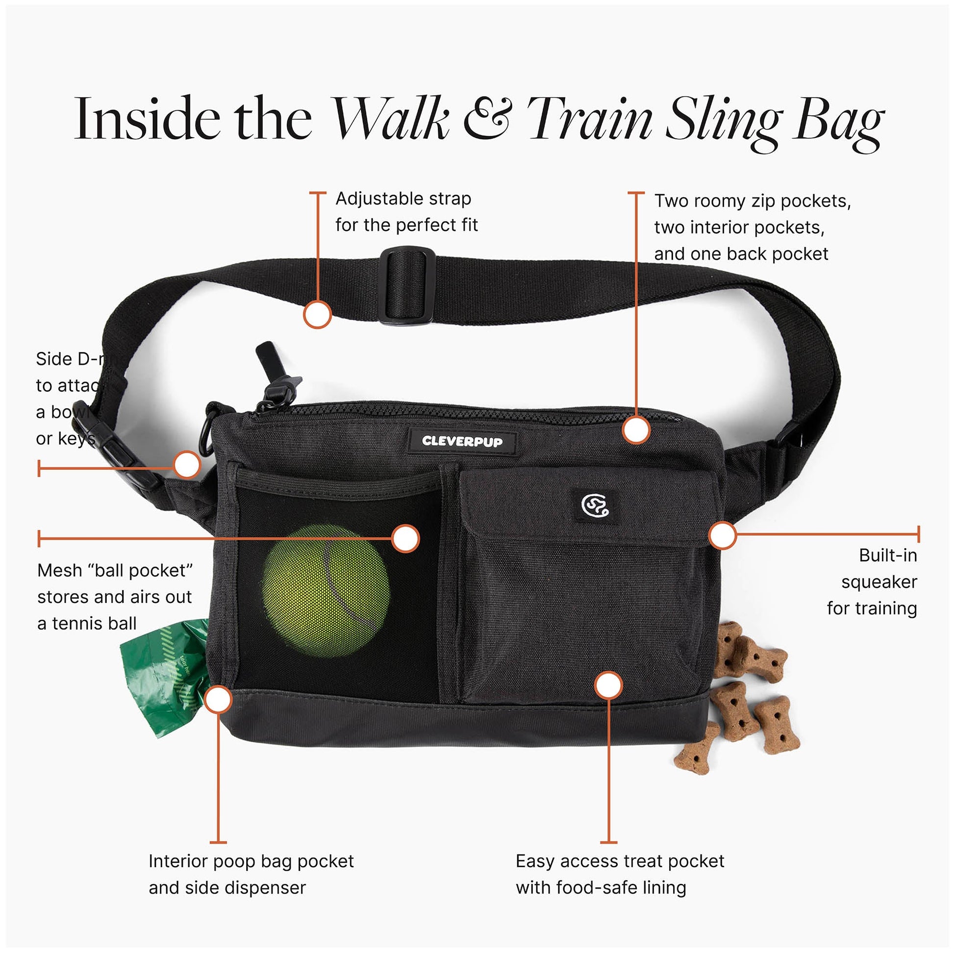 Dog Walk & Train Sling Bag