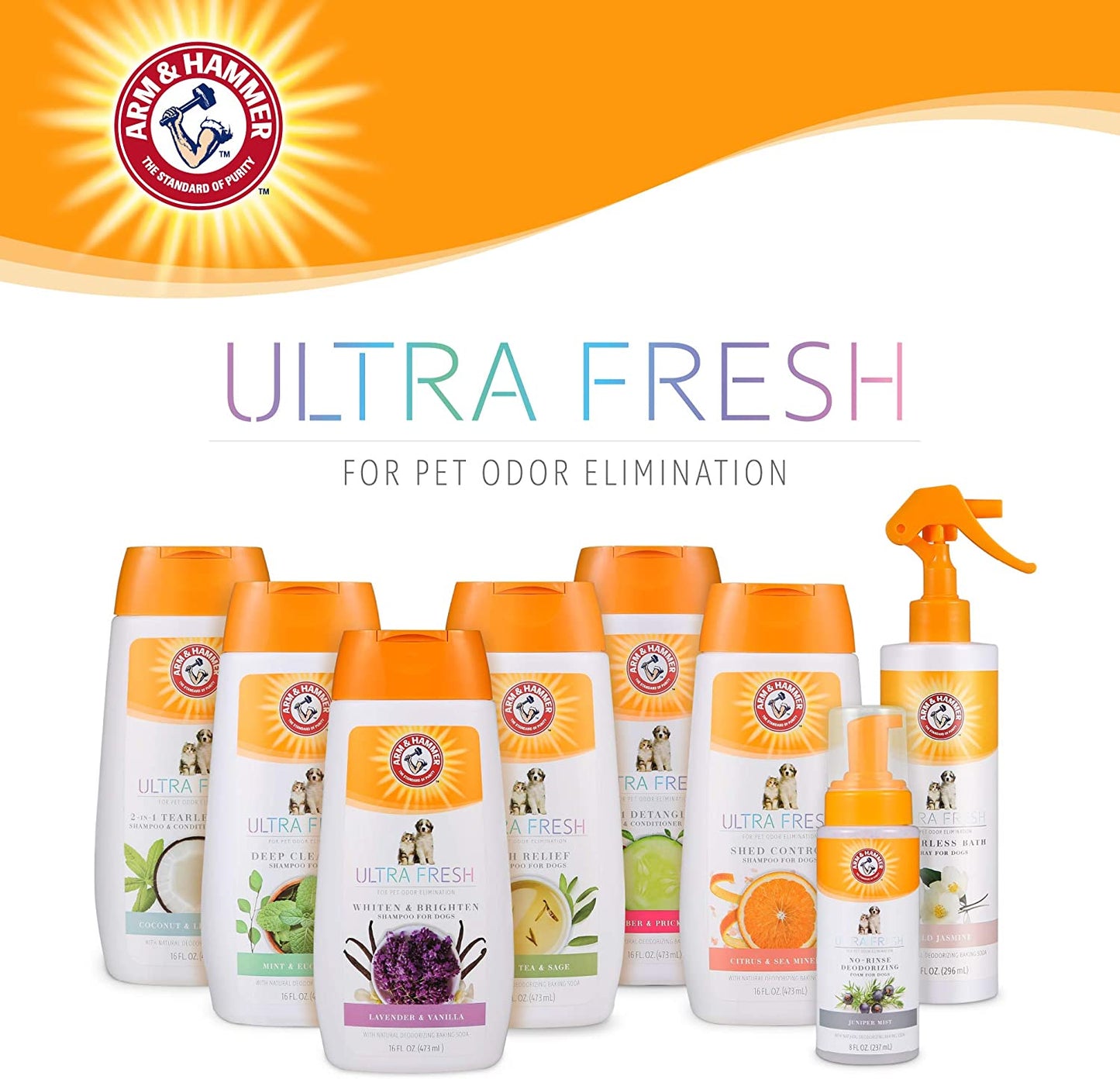 Ultra Fresh Dog Shampoos, Conditioners, and Sprays for Dogs |  Baking Soda Ingredient Helps Neutralize Bad Pet Odors for an Advanced Clean | Itch Relief Shampoo for Dogs