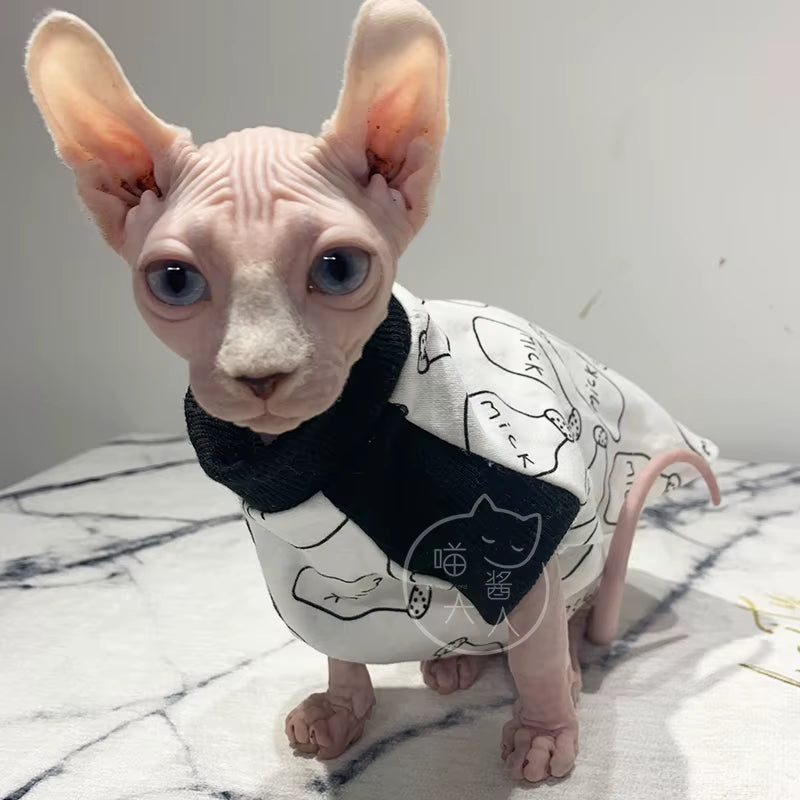 Sphinx Cotton Clothes for Pets, Cat and Dog T Shirt, 100% Cotton